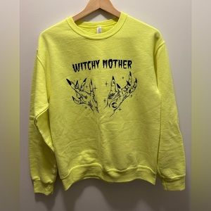 Neon crewneck witchy mom sweatshirt